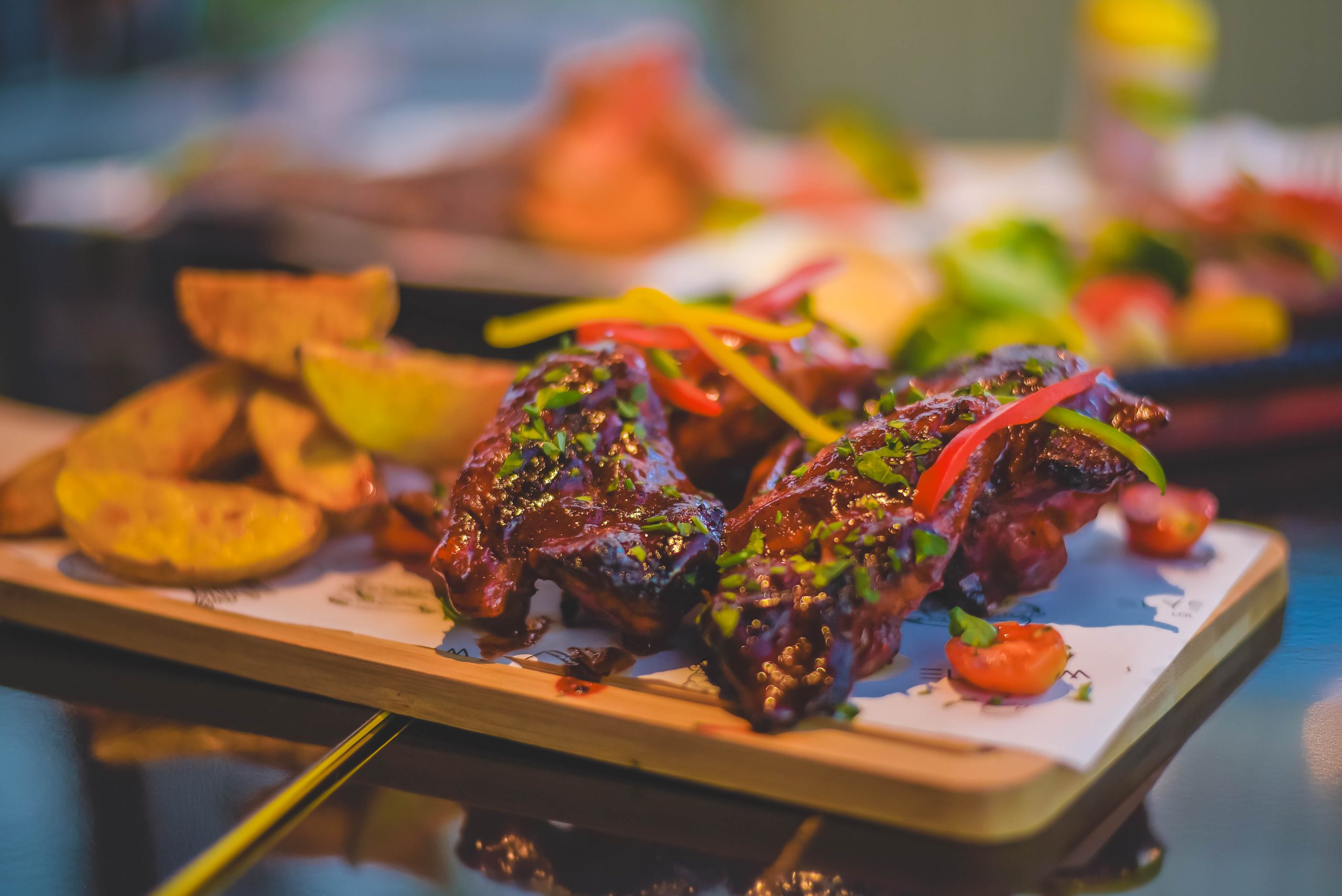 Grilled meat platter